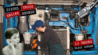 Diesel truck engine sounds