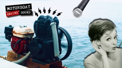 Motorboat engine sound