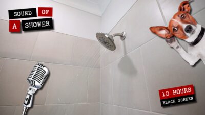 Sound recording of a shower